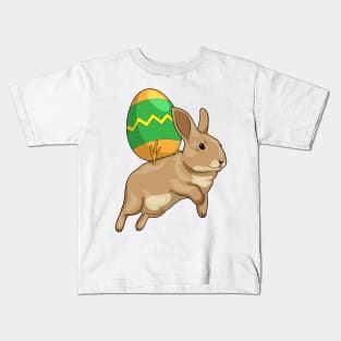 Bunny Easter Riding Easter egg Kids T-Shirt